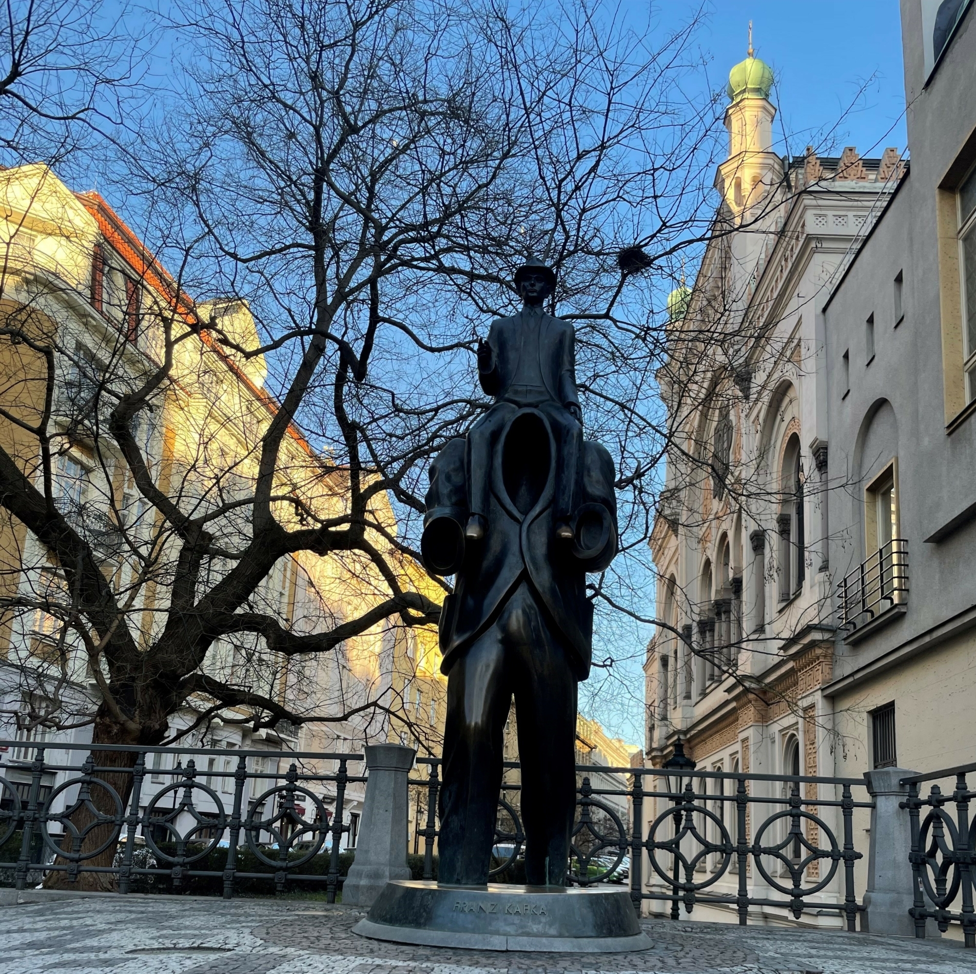 Statua Kafka a Praga