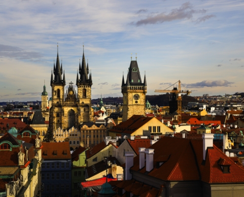 Praga vista dall'alto